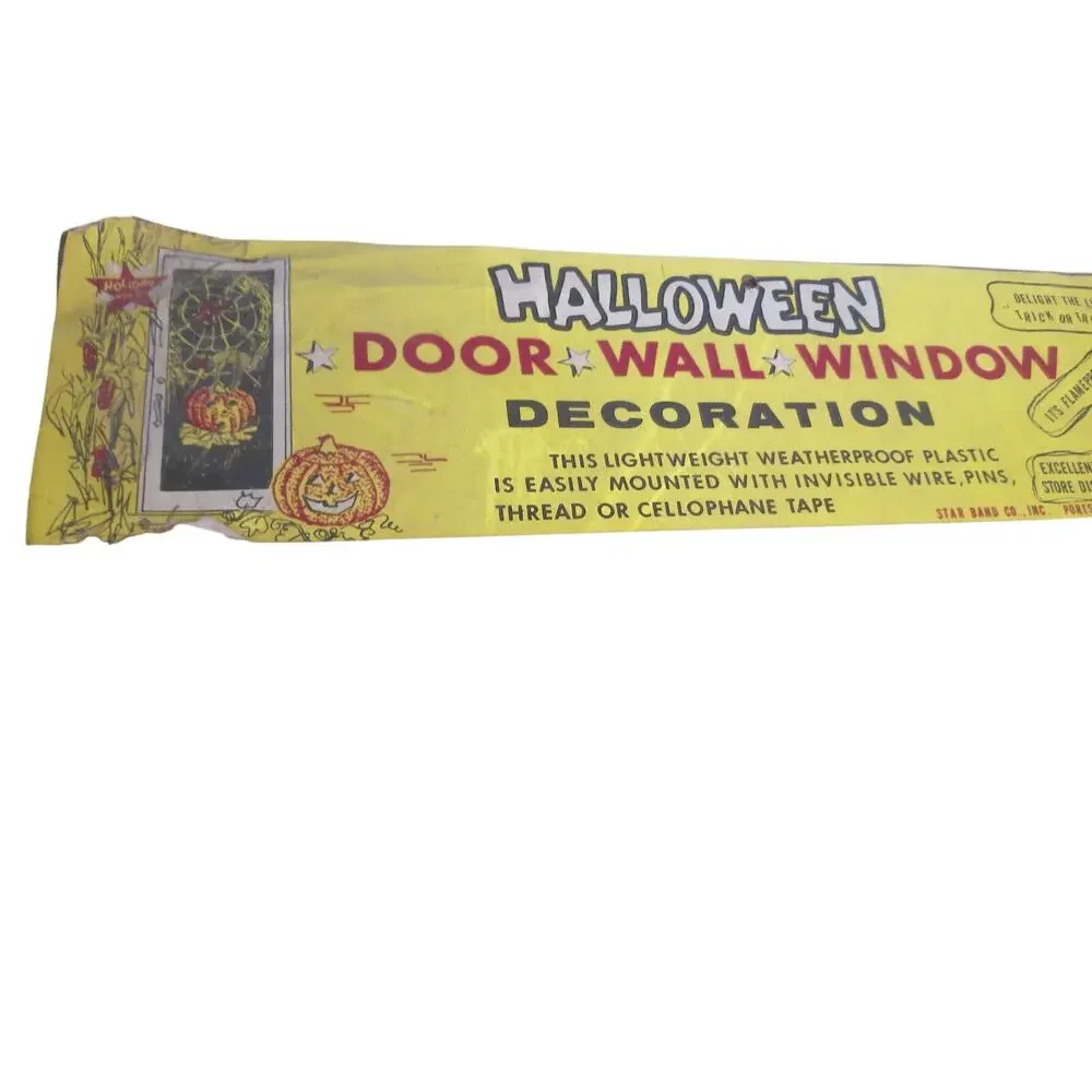 Vintage Halloween Door Wall Window Decoration Package ONLY AS IS